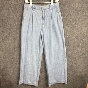 Madewell Jeans Womens Size 31 Blue The Harlow Wide Leg